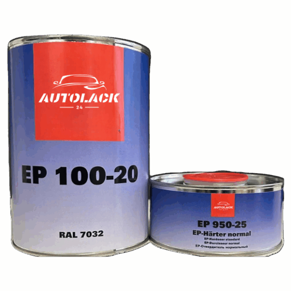 Second image of Autolack EP 100-20 RAL 7032 Set 1 kg inkl. Härter